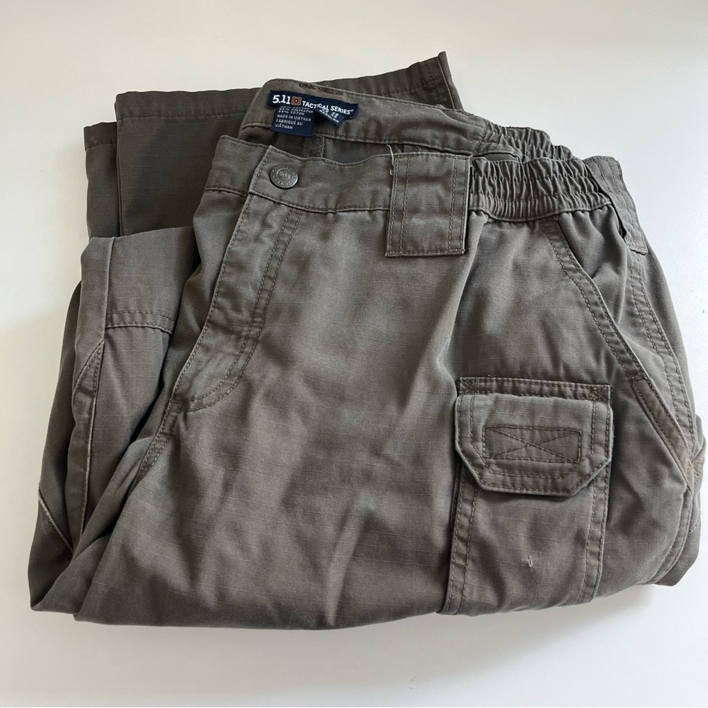 5.11 Tactical Series Women’s Taclite Pro Ripstop Pants Gray Green 16 cargo